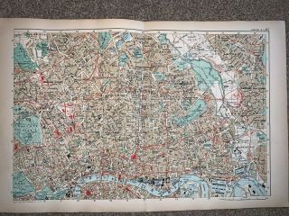 Large Scale Highly Detailed 1907 Street Map Of Ne London By Gw Bacon