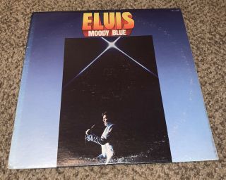 Elvis Moody Blue Record Album Lp Afl1 - 2428 1977 Blue Colored Vinyl