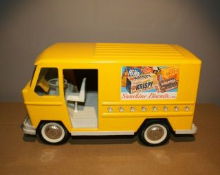 Vintage Buddy L Toy Sunshine Biscuits Delivery Van Truck Pressed Steel