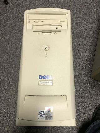 Vintage Dell L550r Windows 98 Dos Retro Gaming Pc Pentium Iii With Zip Disk