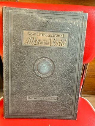 Vintage Atlas Of The World Deluxe 1942 Edition.