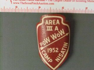 Boy Scout Oa Area 3 - A 1952 Pow Wow Camp Nisatin 2977jj
