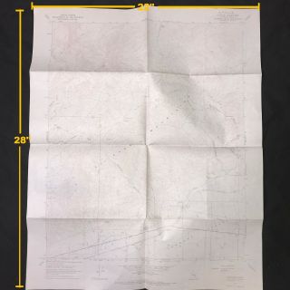 Usgs Garlock Quadrangle California Kern Vintage 1967 Topographic Map
