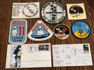 Rare Vintage Apollo 11 Nasa Moon Landing Recovery Uss Hornet Patch Sticker Cover