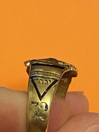 Vintage Scottish Rite Mason Ring 32,  rose cross - Gold LOW STARTING BID 3