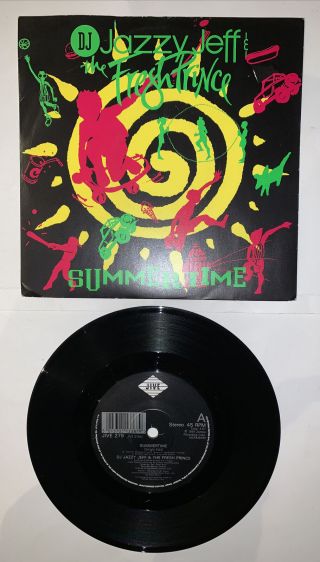 Dj Jazzy Jeff & The Fresh Prince - Summertime.  1991 Zomba Records Jive279.  Nm/nm
