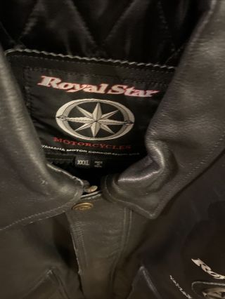 Vintage Royal Star Leather Yamaha Motorcycle Jacket