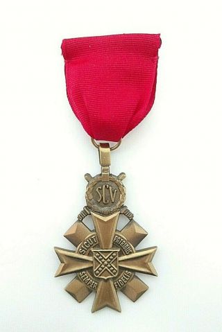 Scv Sons Of Confederate Veterans Award Medal