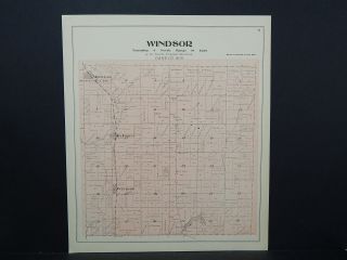 Wisconsin Dane County Map 1899 Windsor L21 13