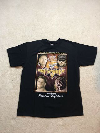 2000 Wwf Unforgiven Promo T - Shirt Rock Stone Cold Wwe Rare Vtg Raw Xl