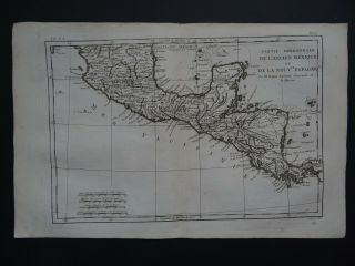 1780 Bonne Atlas Map Mexico - Spain - Ancien Mexique Ou Nouvelle Espagne