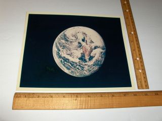Vintage Nasa Apollo Mission Earth View From Space A Kodak Color Photo No.  5013