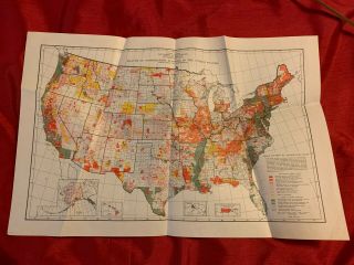 Status Of Topographic Mapping In The United States 1947 Map 13 1/2 " X 20 1/4 "