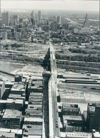 1965 Press Photo 12th Street Viaduct 1960s Kansas City Missouri