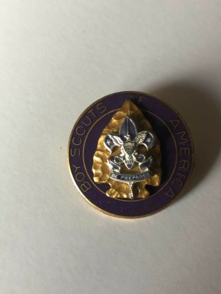 Boy Scout National Executive Board Lapel Pin Type 2 Horizontal Clasp Near