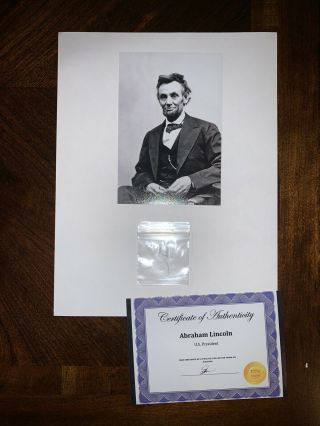 Abraham Lincoln Hair Lock Relic Collectible President Abe Large Strands