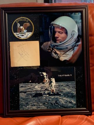 Neil Armstrong Apollo 11 Hand - Signed First Man On The Moon