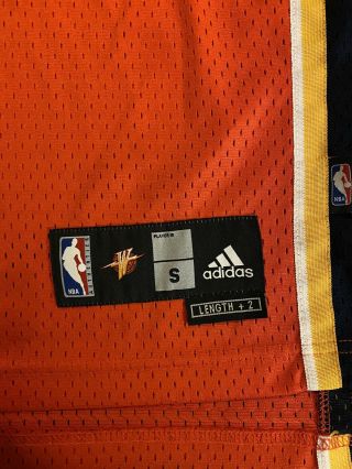 Rare Vintage Adidas NBA Golden State Warriors Monta Ellis Basketball Jersey Sz S 2