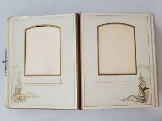 1893 antique COLUMBIAN EXPOSITION souvenir CELLULOID PHOTO ALBUM empty pgs 3