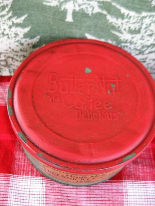 LG Antique Pantry Tin Red and Green Milk Paint Belsnickle Cake 2
