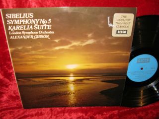1971 Uk Nm Decca Spa 122 Stereo Sibelius Symphony 5.  Karelia Lso Gibson