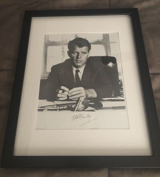 Robert F.  Kennedy 8x10 Photo Signed - Great Rfk Autograph