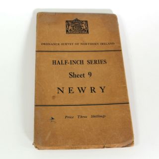 Vintage Ordnance Survey Map Of Newry 1938