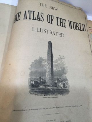 Mass & Crowell Illustrated Atlas Of The World With Maps In Color 1899 3
