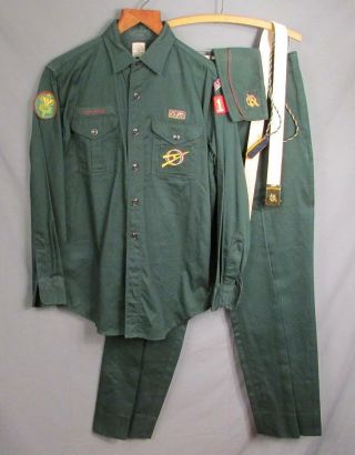 Vintage 1950s Boy Scouts Explorer Uniform Shirt Pants Cap Boiling Springs,  Pa 171