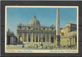 Vintage 1950 Linen Postcard Of St Peter 