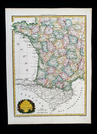 1812 Lapie - Rare Map France South,  Lyon,  Cote D 