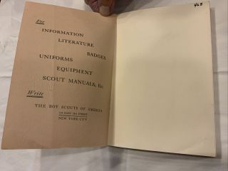 1910 Boy Scouts Handbook Softcover 3