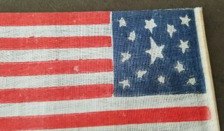 13 Star Flag - Medallion Parade Flag - Civil War Era - 4 x 7 rare size folky 2