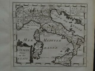 1739 Atlas Jacques Peeters Map Italy - L 