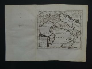 1739 Atlas Jacques PEETERS map ITALY - L ' Italie Italia Sicily Sardinia Corsica 2