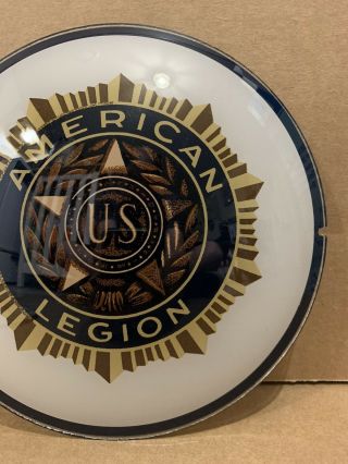 Vintage American Legion Glass Lens US Sign War 3