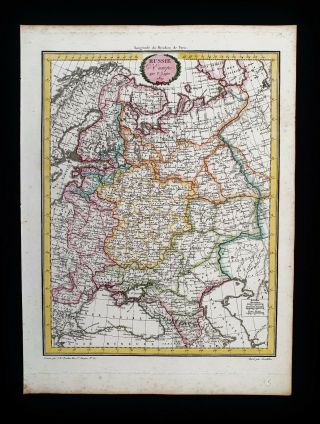 1812 Lapie - Rare Map Of Russia In Europe,  Ukraine,  Finland,  Romania,  Georgia.
