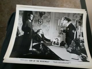 3 8 X 10 Photos From The Movie Cry Of The Werewolf Nina Foch Noir.  Ds3026 A
