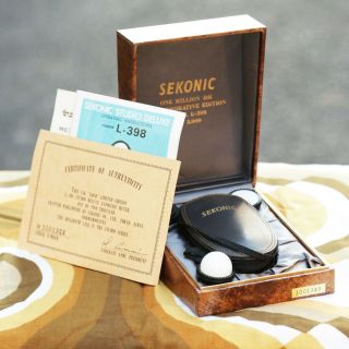 Sekonic L - 398 Vintage Studio Deluxe 18k Gold Commemorative Edition Light Meter