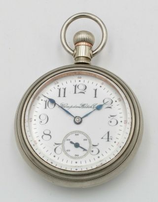 Vintage Hampden Watch Co Model 3 Pocket Watch 17 Jewel 18s Open Face Nr 10297 - 4