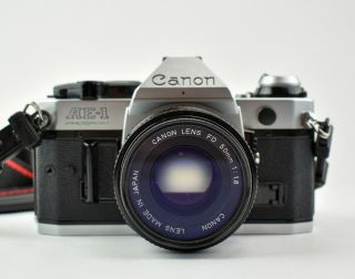 Vintage Canon Ae - 1 Program Slr Camera With 50mm Lens - Jb - 6