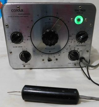 Vintage Conar Instruments Signal Tracer Model 230 Powers On