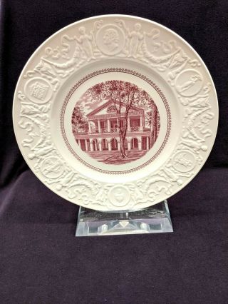 Wedgwood University Of Virginia Plate Pavilion 1 Bi - Centennial Plate