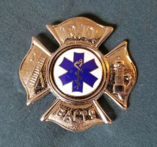 Vintage Baltimore City Fire Department Paramedic Ems Badge Obsolete