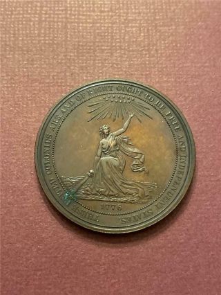 1876 Centennial Expo Official Medal Bronze Stunning