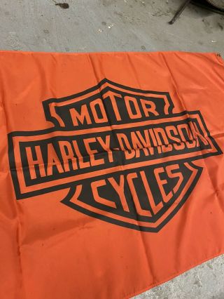 Vintage Harley Davidson Flag Banner Bar And Shield 1960s Shirt Biker Chopper 3
