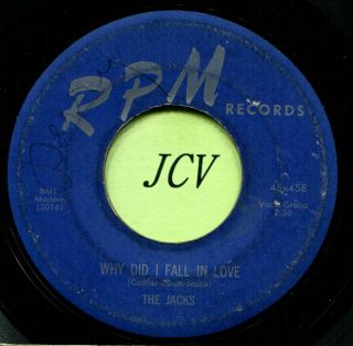 Jacks (why Did I Fall In Love / Sugar Baby) R&b - Soul 45 Rpm Record