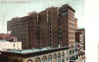 Pittsburgh,  Penn,  Pa,  Hotel Henry,  Undivided Back Vintage Postcard A509