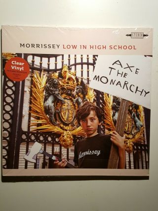 Morrissey Low In High School Clear Vinyl 2017 Etienne Ex