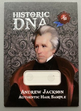 2020 Historic Autographs First 36 Potus Andrew Jackson Dna Hair Relic 1/173